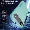 for iPhone Air Case [Shockproof] [Dropproof] [Heavy Duty Protection] [Pocket-Friendly] Slim & Tough Non-Slip Protective Phone Cover for iPhone Air 6.5inch, Mint Green
