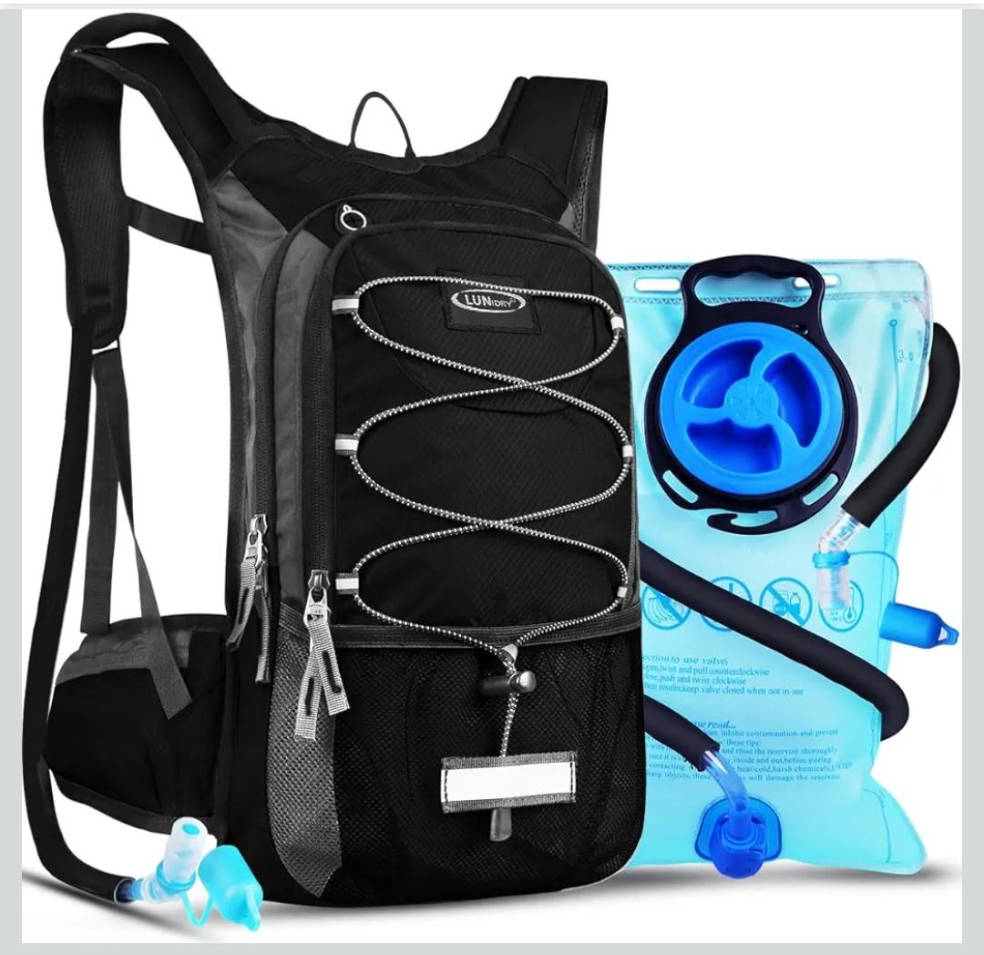 Insulated Hydration Pack Backpack with 3L BPA Free Leak-Proof Water Bladder, Keep Liquids Cool for Up to 5 Hours, Daypack for Hiking, Running, Cycling, Hunting, Climbing