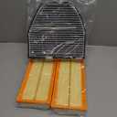 NewYall Engine Air Filter and Cabin Air Filter Kit for Mercedes C230 2.5L 2008-2009, C300 3.0L/3.5L 2008-2012, C350 3.5L 2008-2013, E350 3.5L/E550 5.5L 2010-2011, GLK350 3.5L 2010-2012
