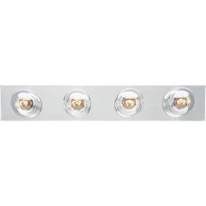 Westinghouse 6641100 Four-Light Bath Bar, Chrome