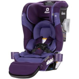 Diono Radian 3RXT SafePlus Max Rear and Forward-Facing Convertible Car Seat, 2-in-1 Anti-Rebound Bar and Calf-Support, 10 Years 1 Car Seat, Slim Fit 3 Across, Purple Wildberry