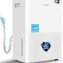 Gasbye Energy Star 2026 Dehumidifier with [ Pump] for Basement [44dB Quiet, Easy to Clean & Clog-Free], Max 75 Pints/Day, 16.5ft Drain Hose, Auto Shut-Off, Auto Restart, White