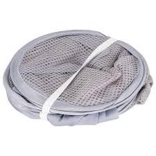 Pop Up Foldable Mesh Laundry Basket Blue 