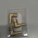 3 Pcs 90 Degree Elbow Brass Barb Fittings, 1/4 Inch NPT to 1/2 Inch OD Hose Barb for Low-pressure,Fuel,Air and Non-potable Water Chilling Application