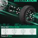SCITOO 4Pcs Wheel Spacers 1" 4x100 Bore 56.1mm Studs 12x1.5 4Lug Wheel Spacers Adapters Fit for Honda for Accord for Honda Civic for Honda Civic del Sol CRX Fit Prelude for Kia Sephia