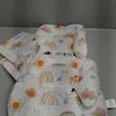 Infant Car Seat Insert Cushion, Super Soft Baby Car Seat Head Support & 2 Straps Pads, Reversible Preemie Newborn Carseat Insert, Fit Car Seat, Stroller, Infant Bouncer, White Rainbow