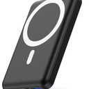 Wireless Power Bank, Yiisonger Slim 10000mAh Magnetic Portable Charger 22.5W PD Fast Charging, Mini Mag-Safe Battery Pack QC3.0 LED Display USB-C Compatible with iPhone 13&12/ Pro Max/Pro/Mini (Black)
