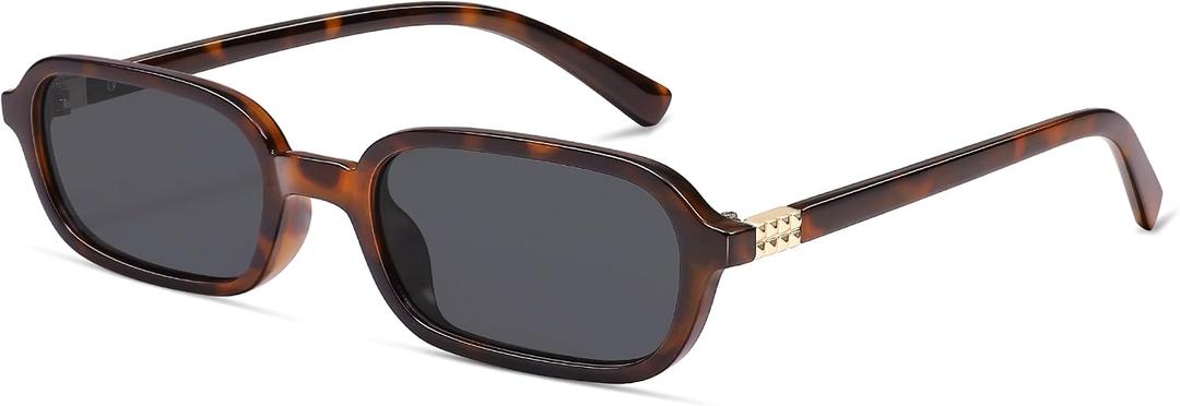 Appassal Retro Rectangular Sunglasses for Women Vintage 2026 Fashion Trendy Funny Small 90s Square Sunnies AP3698