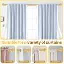 1 Inch Modern Gold Double Curtain Rod Set - Tension rods for windows 28 to 48 inchs with Holdbacks and Clear Finials -BHSRODS Home Double Window Rods for Living Room & Bedroom