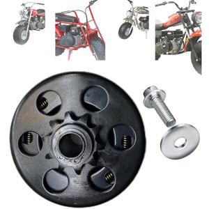 QYMOTO 16MM Bore 10 Tooth Clutch 10T Fit for Coleman CT200UA CT200Uex Axis 200 Centrifugal Mini Bike Clutch (NOT fit 3/4" or 5/8" Bore Shaft CT200U New Status)