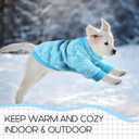 3 Pack Dog Sweaters for Dogs Girl Boy Winter Fleece Clothes Warm Soft Dog Sweatshirt Outfit for Dogs Cats Pet Apparel (Rose+Light Blue+Purple, Medium)