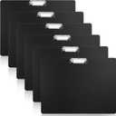 6 Pcs Black Extra Large 11x17 Clipboard Landscape Clipboards with Low Profile Clip Horizontal Sketch Board Reusable Plastic Art Clipboard Lap Boards for Drawing Sketching Art Supplies, 3mm Thick
