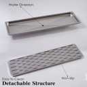 Stainless Steel Drip Tray - Perfect for Homes, Clubs, Bars, Cafes, Restaurants, Hotels, Or Commercial Use - Easy to Clean, No Drainage Required (L)