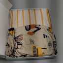 Yoofoss Pack and Play Sheets Fitted, Mini Crib Sheets 2-Pack for Pack N Play Mattress, Stretchy Playard Sheet, Soft and Breathable (Brown+Stripe)