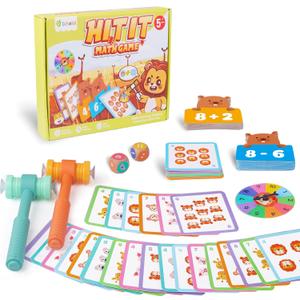 D-FantiX Addition and Subtraction Games, Math Games for Kids, Math Manipulatives for Kindergarten Elementary 1st 2nd Grade, Montessori Educational Learning Toy for Classroom Homeschool