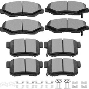 Ceramic Brake Pads Kits, SCITOO 8pcs Brakes Pads Set fit for 2002-2004 for Honda CR-V,2003-2011 for Honda Element