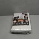 White Heavy Dut Waterproof Tarp 6' x 12', 10 Mil Thick, High Durability, Rip and Tear Resistant with Metal Grommets Every 20 Inches