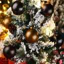 Sumind 6 Pcs Vintage Farmhouse Matte Metal Christmas Ball Ornaments Rustic Ball Ornaments Shatterproof Waterproof Neutral Christmas Tree Balls Textured Antique for Holiday Xmas Decor(Vintage)