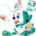 Musical Bilingual Toys for 1 Year Old Boy Gifts, Educational Baby Toys 6-12-18 Months, 1st Birthday Boy Gifts for 1 Year Old Girl Presents, Learning Puppy for Toddlers (Green)