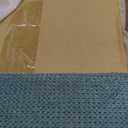 SIMPLIHOME Scott 29" Wide Linen Rectangle Ottoman in Smoky Teal