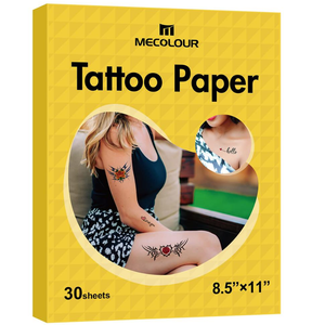 Mecolour Printable Temporary Tattoo Paper 8.5""X11""-30 Sets For Inkjet Printer Diy Image Transfer Decal Paper For Skin, For Cel