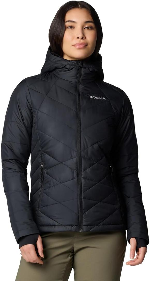 Columbia Women's Heavenly Hooded Jacket (X-Large, Black)