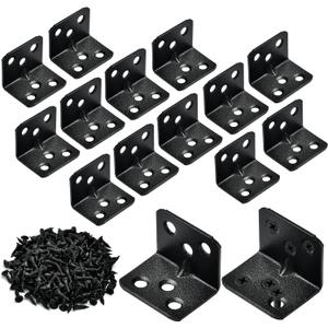 50 Pcs L Bracket Corner Bracket, lron L Brackets for Wood, Corner Brackets with 300 Pcs Screws, Angle Brackets for Raised Bed Table Leg Wood Frame Cabinet, Black 50 Pcs L Bracket Corner Bracket, lron L Brackets for Wood, Corner Brackets with 300 Pcs Screws, Angle Brackets for Raised Bed Table Leg Wood Frame Cabinet, Black