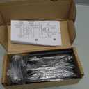 6 Pack 3.5" x 3.5" Black Door Hinges, Matte Black Door Hinges 3 1/2 Interior Hinges 1/4" Radius Standard Residential Bedroom Door