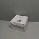 Gisafai 4'' Dryer Vent Cover Outside Walls External Extractor Fan Exhaust Vent Cap Stainless Steel Hood Cushioned Non Return Flap with Sealing Gasket Grille Screen(White)