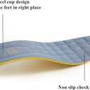 Full Length Thick Memory Foam Shoes Insert with Arch Support - Premium Cushioning Orthopedic Comfort Shoe Insoles for Heel Pain & Plantar Fasciitis, Running, Hiking, Working Men & Women (9, Grey)