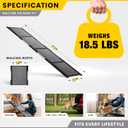 Portable Dog Ramp for Car Foldable Dog Car Ramp for Truck, SUV, High Bed & Sofa with Anti-Slip Feet & Traction Carpet Small to Large Breeds (71" Long & 17" Wide)