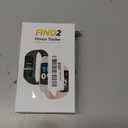 FITVII FINO 2 Slim Fitness Tracker, Smart Watch with Blood Oxygen, Sleep Monitor, 24/7 Heart Rate & Blood Pressure, IP68 Waterproof Health Activity Trackers with Calories Step Counter for Women Men (Black)