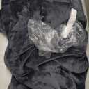 yescool Wearable Blanket Hoodie, Flannel Sherpa Fleece Blanket Sweatshirt for Adults Women Men,One Size Fits All (Grey)