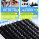 Wispy Lash Clusters Kit Fluffy Eyelash Clusters Kit Spiky Lash Extension Kit Volume Cluster Eyelash Extensions DIY Salon Look, 12-18 mm, 126Pcs