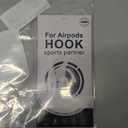 AirPods Ear Hooks Compatible with Apple AirPods 1, 2, 3, 4, Pro and Pro 2, ICARERSPACE Anti-Slip Sports Ear Hooks for AirPods 1, 2, 3, 4, Pro and Pro 2 - White