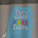 Dog Easter Outfit Shirt Soft Cotton Stretchy Lightweight Easter Dog Clothes Shirts Sleeveless Vest for Large Dogs Cats (L (Back: 14",Chest: 18"))