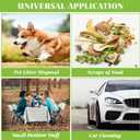 1 Gallon 110 Counts Strong Trash Bags Garbage Bags by Teivio, Bin Liners, for home office kitchen (Clear)