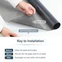 Window Privacy Tint Film - Superior Heat Rejection, Blocks 99% Harmful UV Rays, Enhances Privacy, Reduces Glare, Long-Lasting for Residential & Commercial Use (Ice Blue 29.5 InchX 6.56 Feet)
