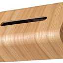 Wooden Tabletop Tissue Box Holder Japanese Style Desktop Napkin Organizer for Home and Hotel
