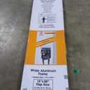 Ideal Pet Products Aluminum Pet Patio Door, Adjustable Height 77-5/8" to 80-3/8", 15" x 20" Flap Size, White