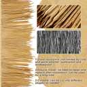 Berlune 16.5ft x 20in Thatch Roofing Mexican Tiki Hut Grass Skirting Roof Artificial Palm Thatch Rolls Tiki Bar Hut Duck Blind Grass Palapa Roofing for Garden Patio Umbrella Fence Party Decoration