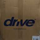 Drive Medical 10257BL-1 4 Wheel Rollator Walker With Seat, Steel Rolling Walker, Height Adjustable, 7.5" Wheels, Removable Back Support, 300 Pound Weight Capacity, Blue