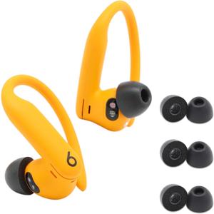 Comply TW-400-C | Memory Foam Replacement Earbud Tips for Powerbeats Pro 2, Technics EAH-AZ80 & More | Ultimate Comfort, Secure Fit, Superior Noise Isolation | Black (S/M/L) (3 Pairs) (Assorted (S/M/L))
