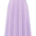 Wedtrend Women's Formal Dress, Halter Long Prom Dress Floral Lace Bridesmaid Dresses Lavender 3XL