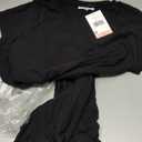 Motherhood Maternity Women's Raglan Sleeve Rib Knit Midi Pregnancy Bodycon Dress, Black, X-Large