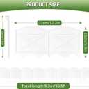 Vashly No-Dig 30Ft Landscape Edging, 6 Inch Tall Garden Edging Garden Edging Border, 30Pcs Flower Bed Edging Border with 30Pcs Stakes