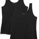 Amazon Essentials Women's Plus Size Tank Top, Pack of 1, Black, M