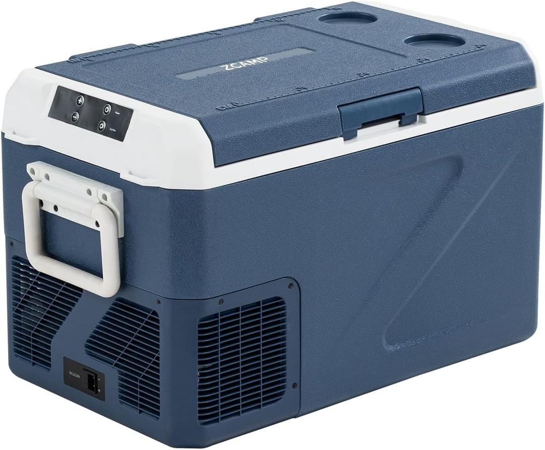 ICF31 12 Volt Car Refrigerator,34QT/32L Portable Freezer Electric Cooler -4~68,12/24V DC 100-240V AC Car Fridge for Camping, Road Trips, RV, Truck