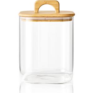 Sweejar 3 qt Glass Jars for Laundry Room Organization, 96 oz Laundry Pods Container, Glass Food Storage Jars with Airtight Lid, 1 Pack, Hand Lid Sweejar 3 qt Glass Jars for Laundry Room Organization, 96 oz Laundry Pods Container, Glass Food Storage Jars with Airtight Lid, 1 Pack, Hand Lid