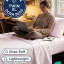 Twin XL Size 3 Piece Sheet Set - Comfy Breathable & Cooling Sheets - Hotel Luxury Bed Sheets for Women & Men - Deep Pockets, Easy-Fit, Soft & Wrinkle Free Sheets - Lavender Pink Oeko-Tex Bed Sheet Set